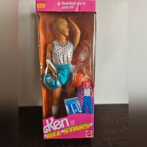 Vtg Ken and the All Stars Basketball 9361 Barbie 1989 Mattel. Brand New.